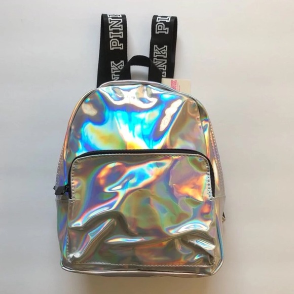 VS PINK IRRIDESCENT MINI BACKPACK NWT - Picture 2 of 5